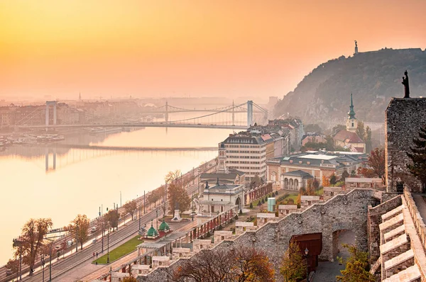 Pohled Gellert Hill Podzim — Stock fotografie