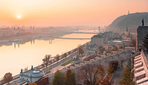 Pohled Gellert Hill Podzim — Stock fotografie