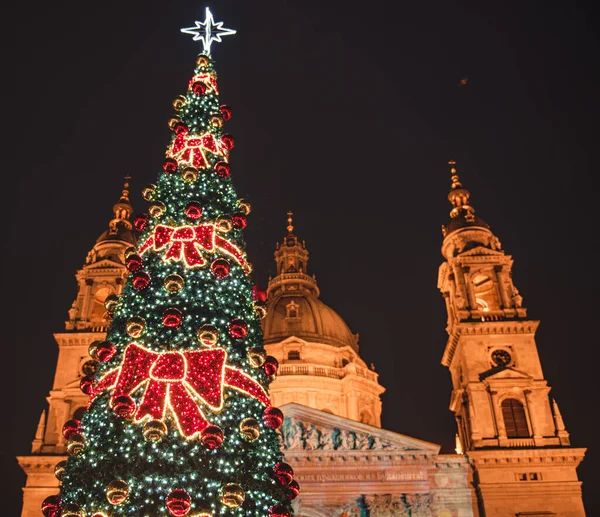 Orçamento Hungria Dezembro 2019 Feira Natal Budapeste Advento Ano Novo — Fotografia de Stock