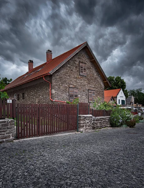 Hagyományos Ház Tihany Óvárosában — Stock Fotó