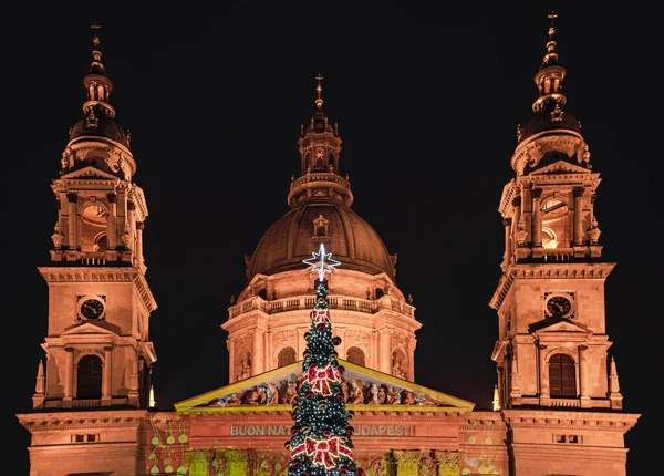 Sint Stefanusbasiliek Kerstmis — Stockfoto