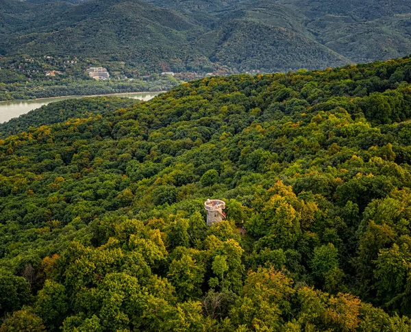 Pěkná Rozhledna Dunajské Zatáčce Nagymaros — Stock fotografie