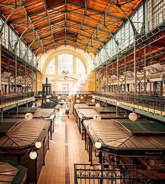 Budapest Ουγγαρια Σεπτεμβριου 2020 Interior Market Hall Hold Utca Βουδαπέστη — Φωτογραφία Αρχείου