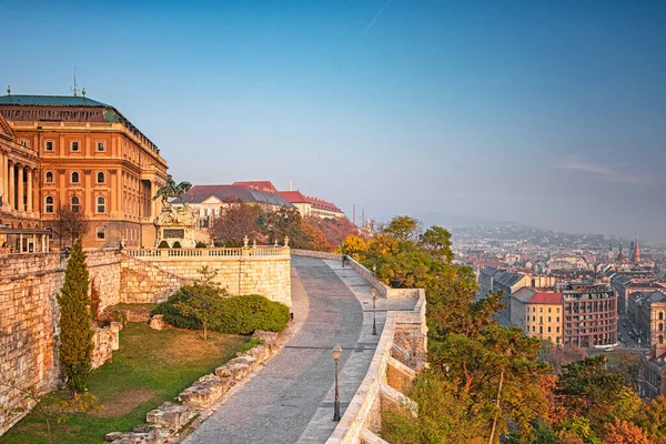 Kungliga Slottet Buda Morgonen — Stockfoto