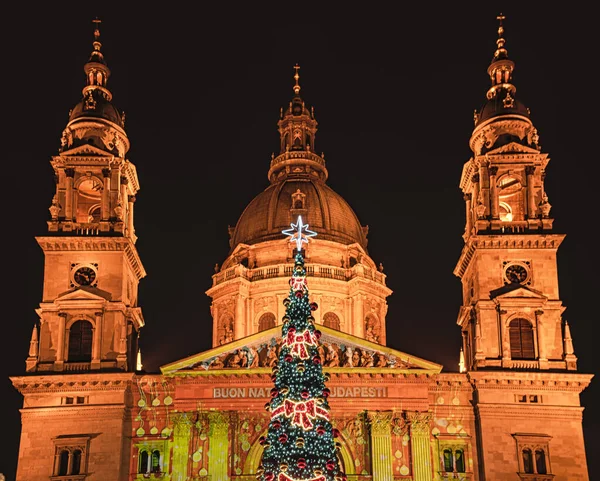 Die Stephansbasilika Weihnachten — Stockfoto