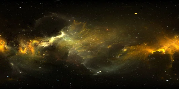 360 Degree Space Nebula Panorama Equirectangular Projection Environment Map Hdri — Stock Photo, Image