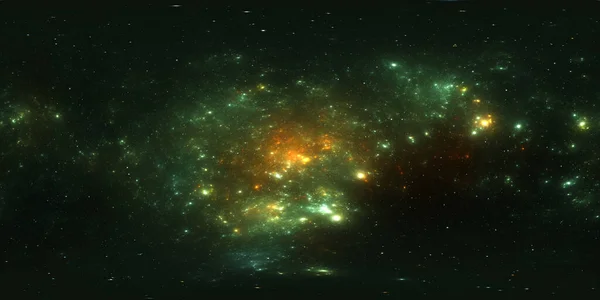 360 파노라마 직사각형 Hdri 구형의 파노라마 성운과 별들로 이루어진 — 스톡 사진