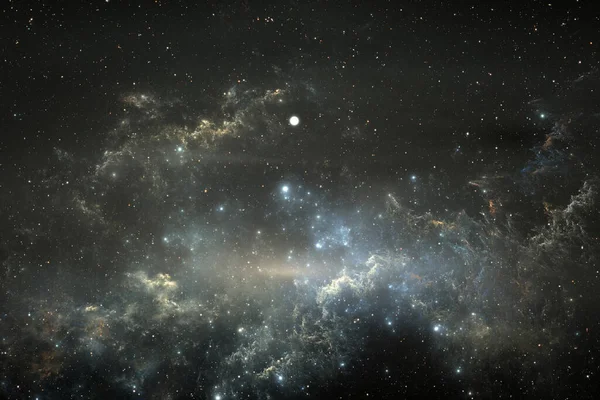 Έναστρο Νυχτερινό Ουρανό Φόντο Νεφέλωμα Εικονογράφηση — Φωτογραφία Αρχείου