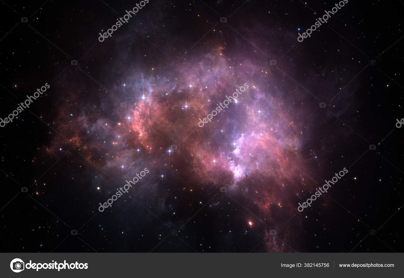 带星云和恒星的空间背景3d说明 图库照片 C Juric P 带星云和恒星的空间背景3d说明 图库照片 C Juric P