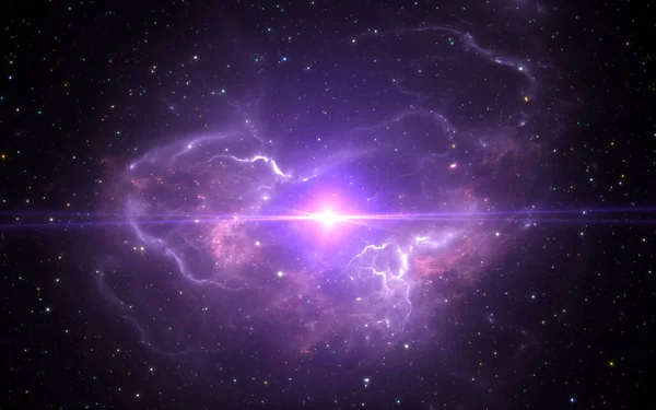 Nébuleuse Spatiale Avec Supernova Illustration Utiliser Avec Des Projets Sur — Photo