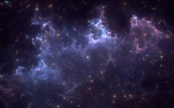 Nebulosa Spaziale Con Stelle Utilizzare Con Progetti Scienza Ricerca Istruzione — Foto Stock