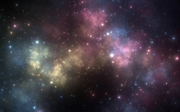 Space Background Nebula Stars Illustration — Stock Photo, Image