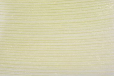 Pırasa yaprağının lifli dokusuna yakın plan.