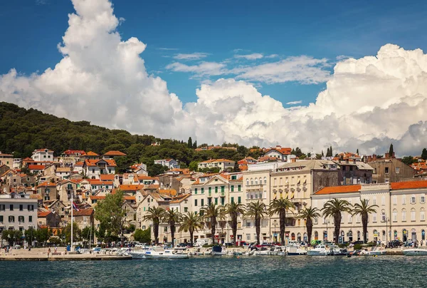 Split Croatia May 2018 Harbour Riva Its Historical Architecture — Stock Photo, Image