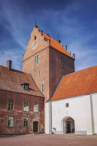 Средневековая Кирпичная Башня Бакаског Швеция — стоковое фото