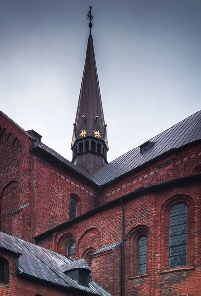 Dettaglio Dell Architettura Della Cattedrale Roskilde Danimarca — Foto Stock