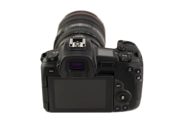 Canon EOS R mirrorless camera body and lens — Stock Photo, Image