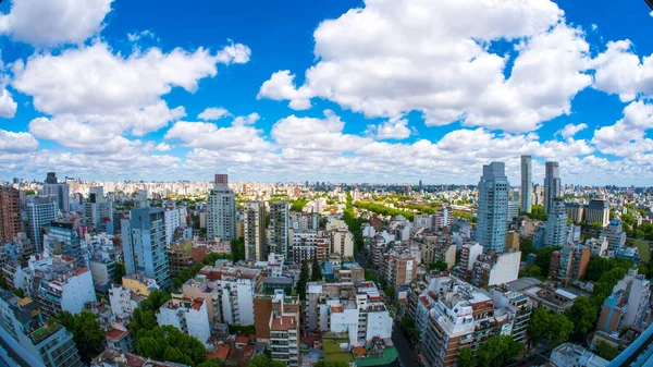 Buenos Aires Argentinien September Blick Auf Die Skyline Einem Sonnigen — Stockfoto