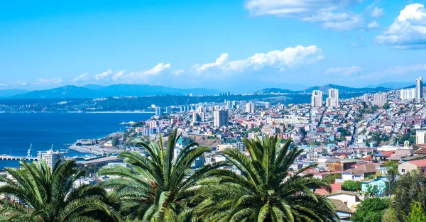 Vista Panorâmica Sobre Valparaíso Chile América Sul — Fotografia de Stock