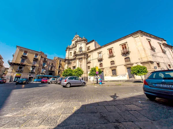Den historiska arkitekturen i Catania, Italien — Stockfoto