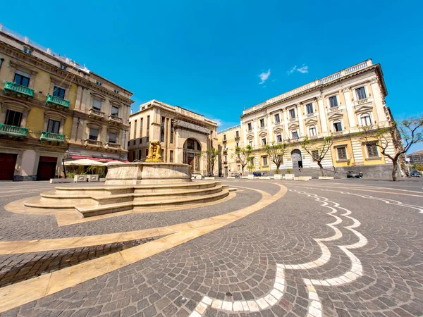 Vista de la arquitectura histórica en Catania, Italia — Foto de Stock