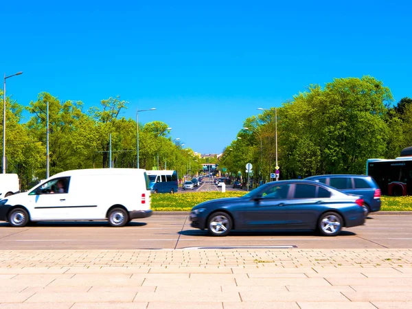 Vista sul traffico a Vienna — Foto Stock