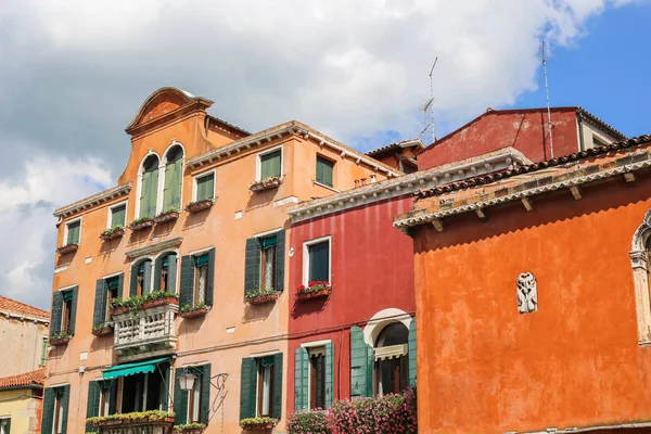 Historische Architectuur Met Oude Middeleeuwse Gebouwen Venetië Italië Europa — Stockfoto