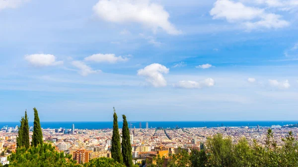 Вид на місто Барселона — стокове фото