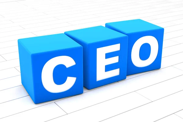 Ilustración 3D de la palabra CEO — Foto de Stock
