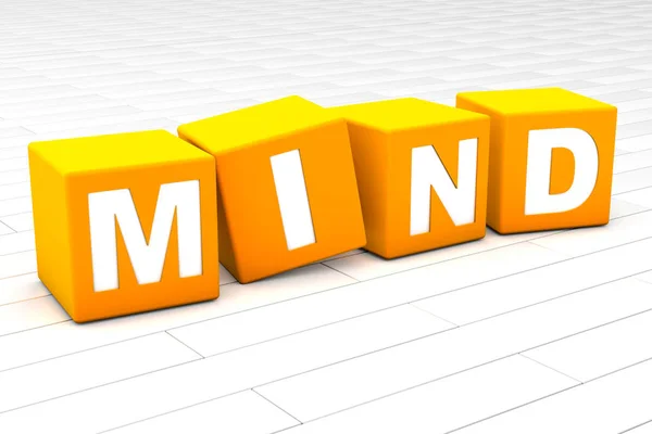 3D illustration of the word Mind — Stock Photo, Image