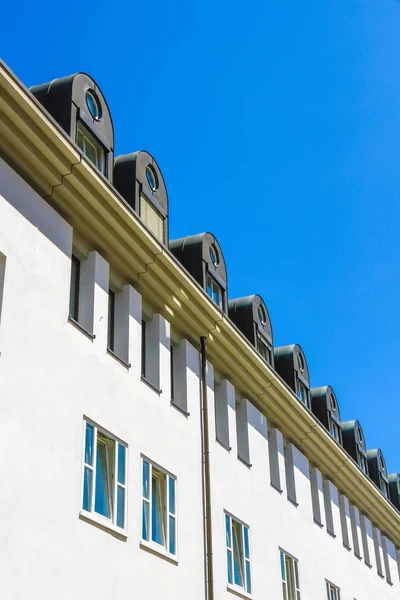 Vista sobre a arquitetura histórica em Freiburg im Breisgau — Fotografia de Stock