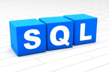 SQL word illustration clipart