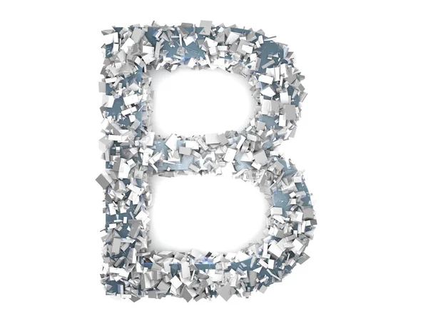 Carta de cristal - B — Fotografia de Stock