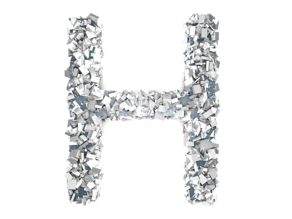 Carta Cristal - H — Foto de Stock