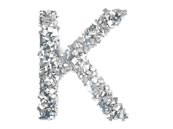 Crystal brev - k — Stockfoto