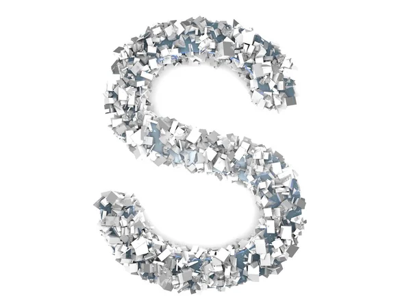 Crystal Letter - S — Stock Photo, Image