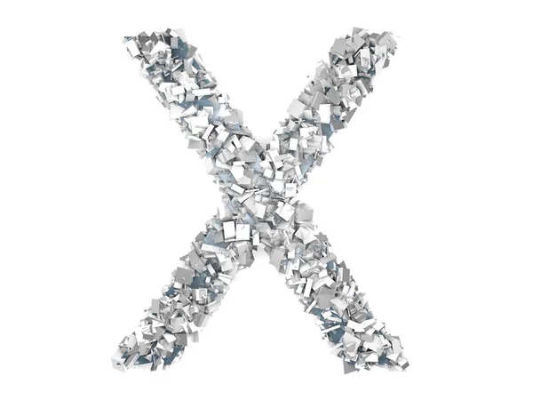 Crystal Letter - X — Stock Photo, Image