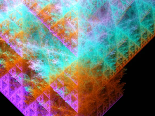 Abstrakta fractal lågan fraktal bakgrund — Stockfoto