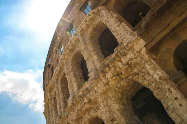 Visa på Colosseum i Rom — Stockfoto