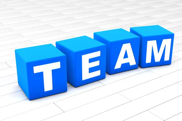 Team word illustration — Stock Photo, Image