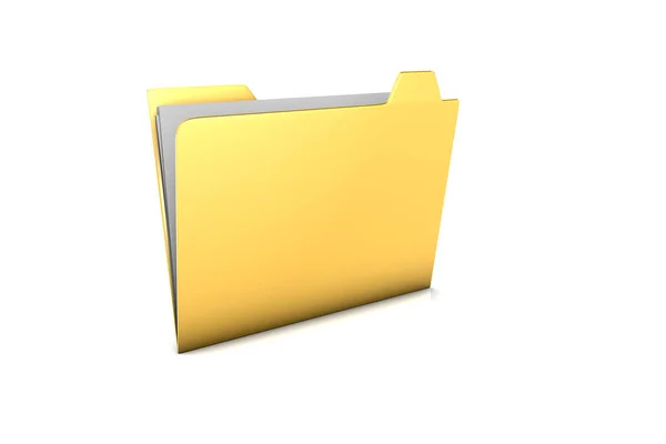 3D wytopione ilustracja folderu toczenia — Zdjęcie stockowe