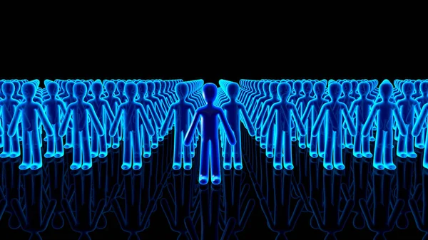 Bir Avatar simgesi görünen takipçileri çizimi — Stok fotoğraf