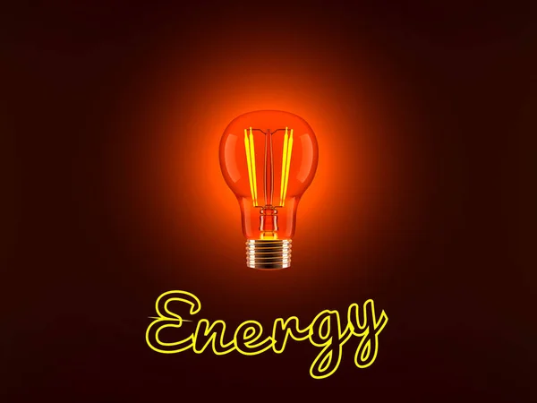 Ampoule et énergie — Photo