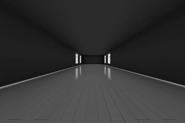 Karanlık boş oda illüstrasyon — Stok fotoğraf