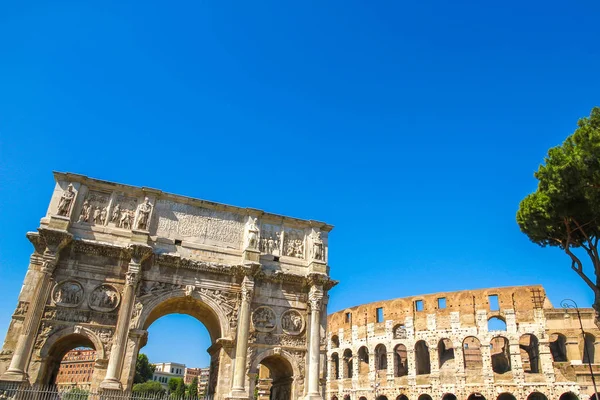 Visa på Colosseum i Rom — Stockfoto