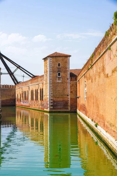 View on the venetian Arsenal in Venice — Stock Photo, Image