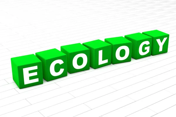 Ecologia 3d Illustrazione — Foto Stock