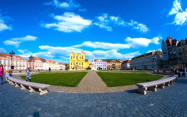 Visa på centrala Timisoara — Stockfoto