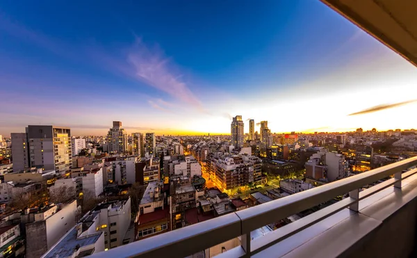 Buenos Aires panorama at dusk — Stock Photo, Image