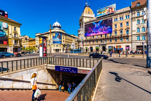 Вулична сцена в Будапешті, Угорщина — стокове фото
